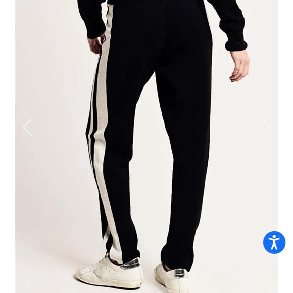 ATM Cashmere Blend Jacquard Stripe Sweater Pant - Picture 6 of 10